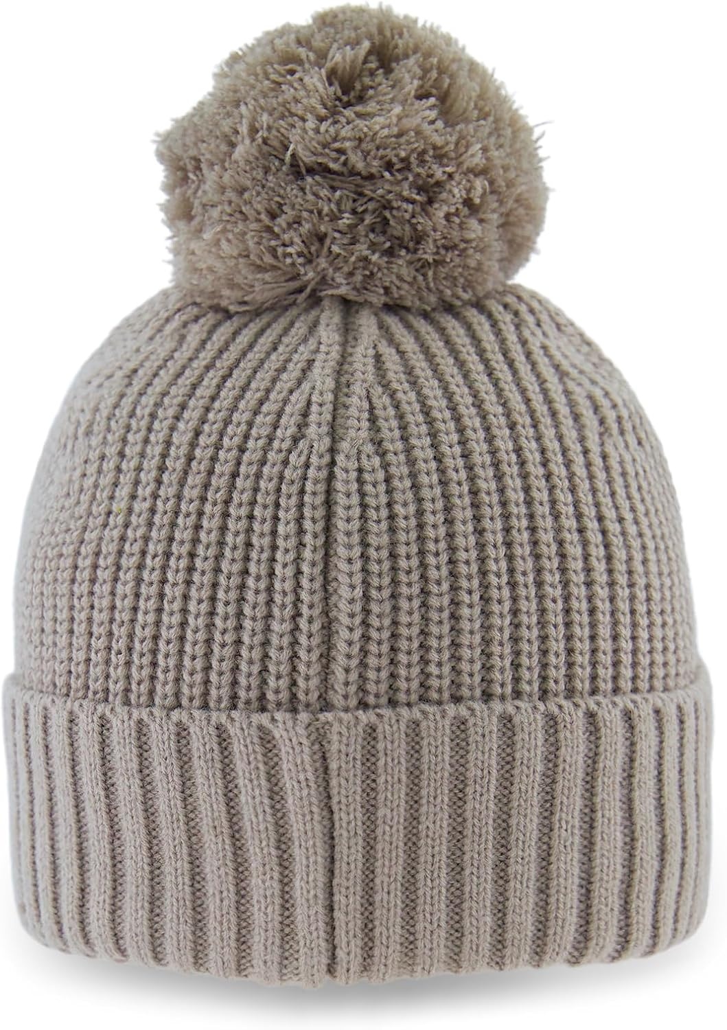 image:imageMerrell Unisex Adult Wanderer Beanie with Pom Pom Crown Knit Beanie with Cuff Trail amp StyleLight Grey Heather