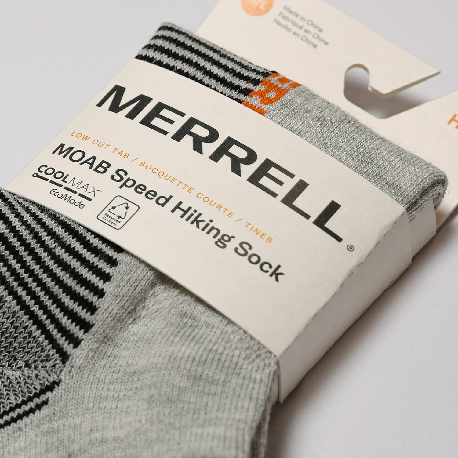 image:imageMerrell Unisex MOAB Speed Lightweight Hiker Sock 1 pair per packGray Heather