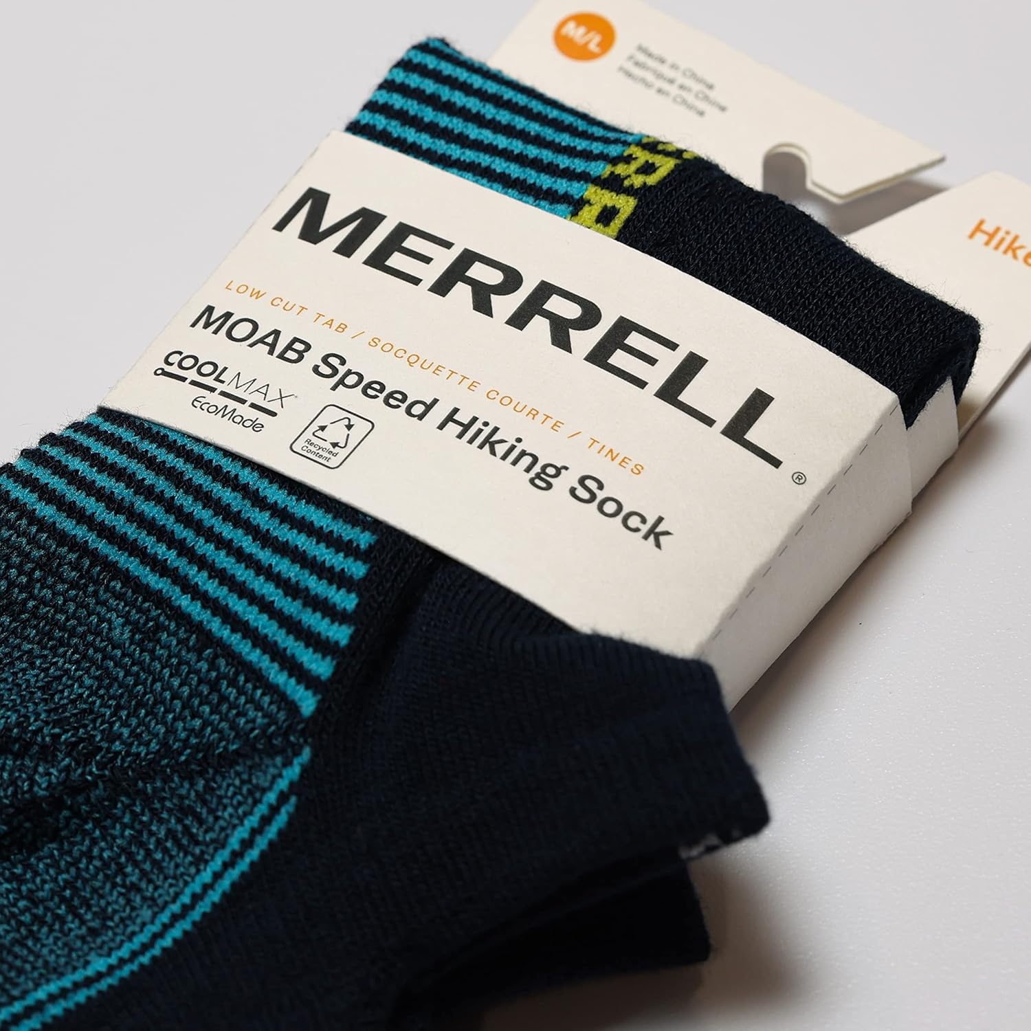 image:imageMerrell Unisex MOAB Speed Lightweight Hiker Sock 1 pair per packNavy