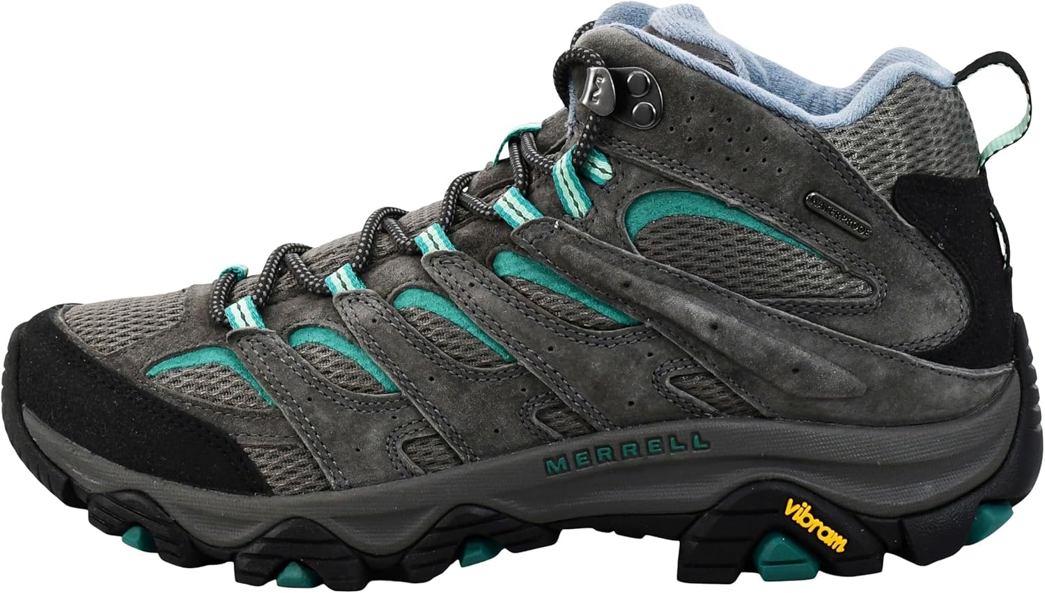 image:imageMerrell Womens Moab 3 Mid Waterproof Hiking BootsGraniteMarine