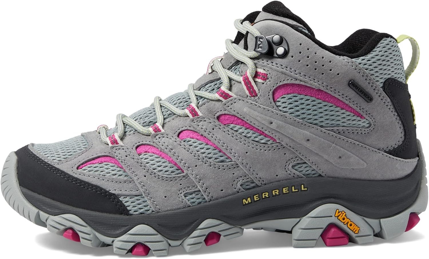 image:imageMerrell Womens Moab 3 Mid Waterproof Hiking BootsMonumentFuchsia