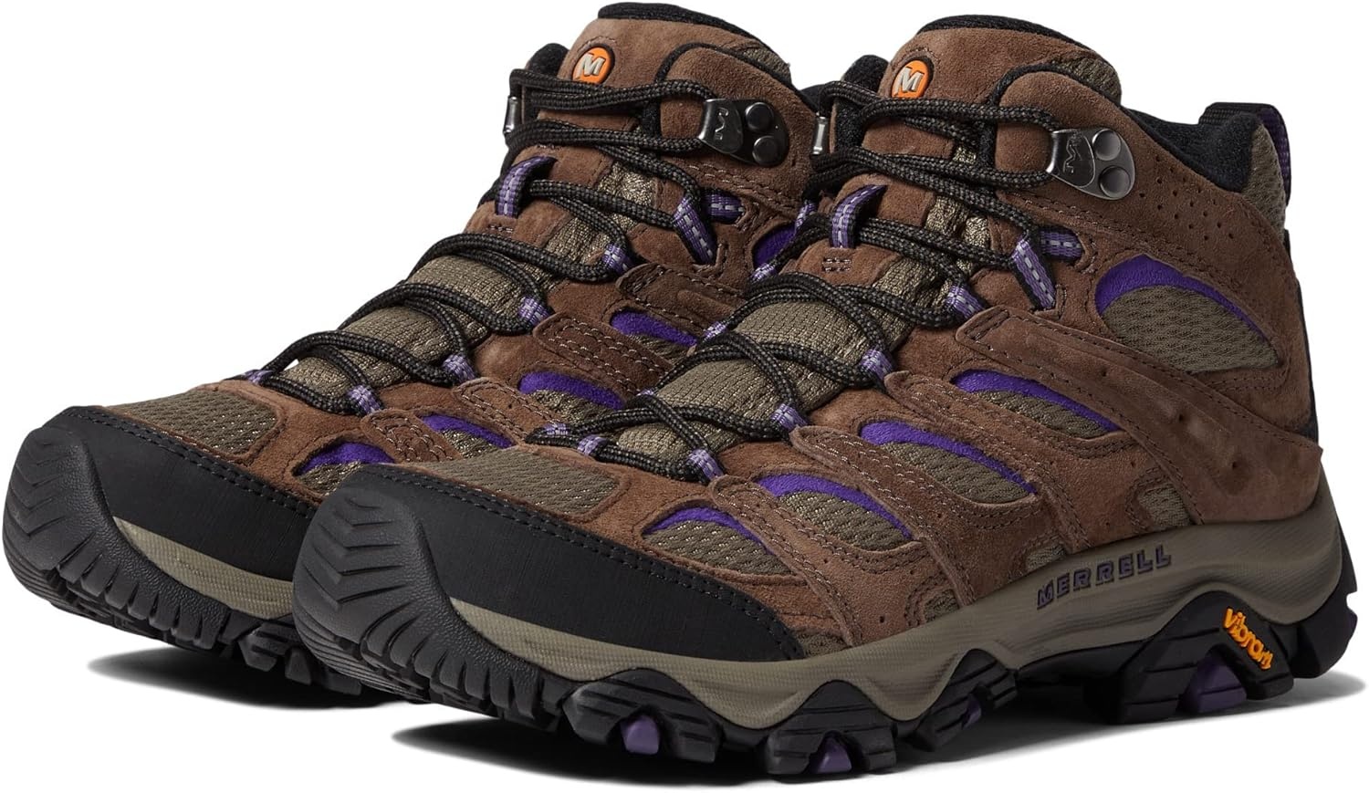 image:imageMerrell Womens Moab 3 Waterproof Hiking ShoeBrown BrackenPurple