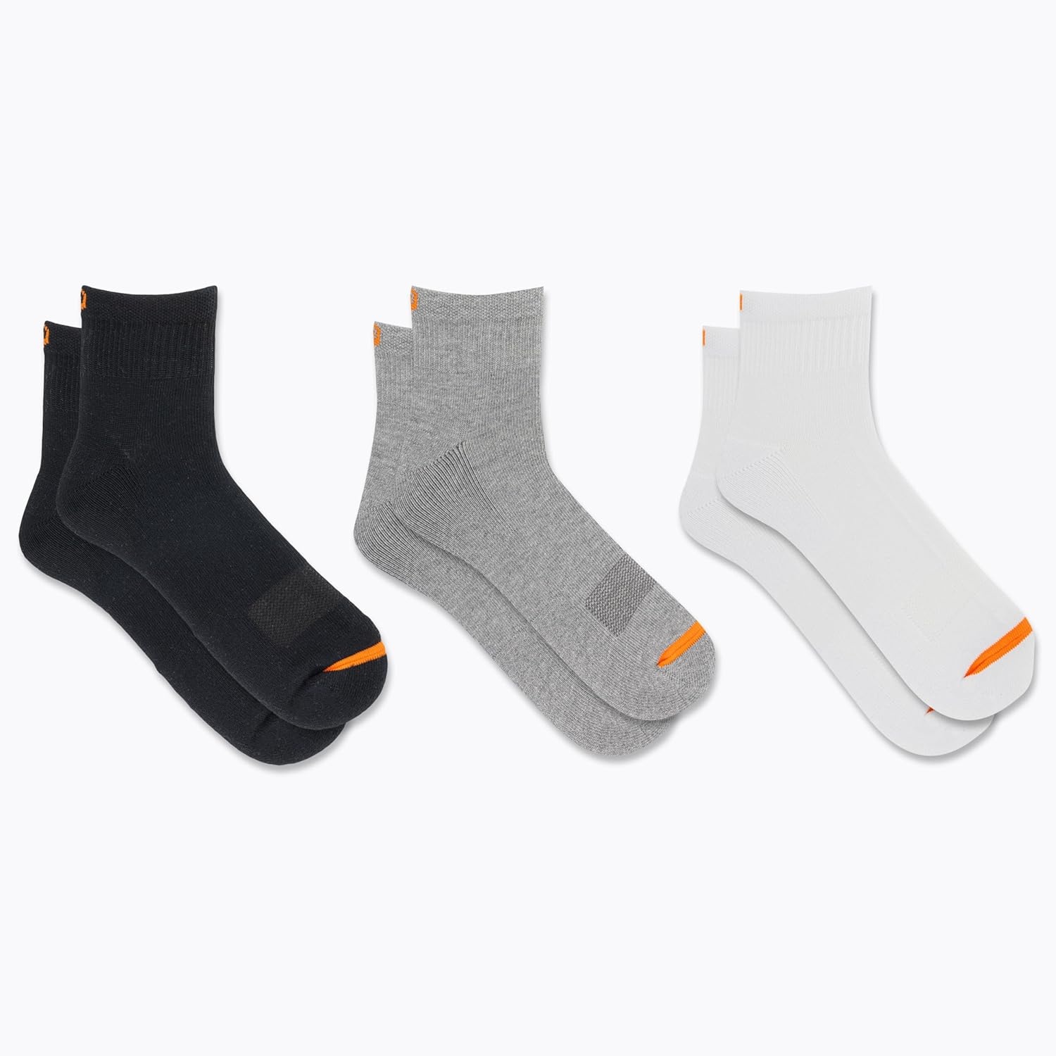 image:imageMerrell unisexadult Mens and Womens Cushioned Cotton Ankle Socks 3 amp 6 Pairs Breathable Mesh Comfort ZonesBlackWhiteGray