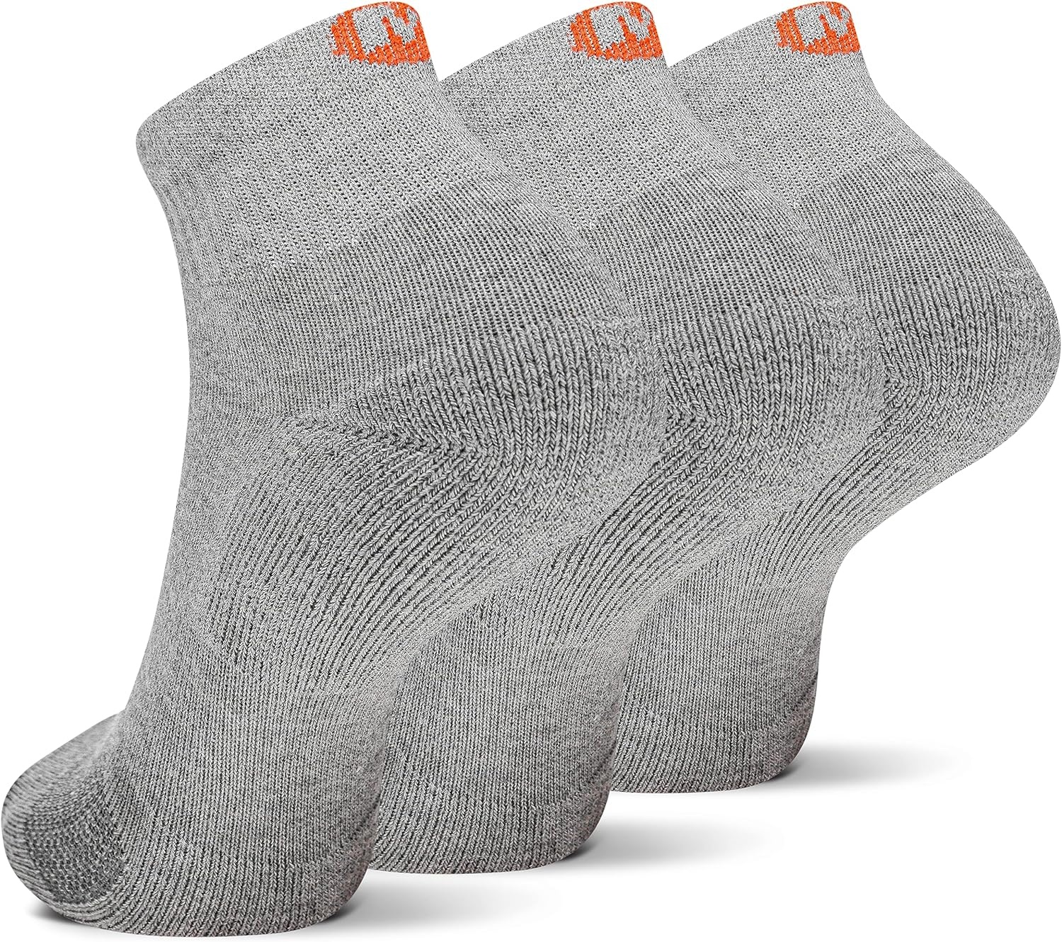 image:imageMerrell unisexadult Mens and Womens Cushioned Cotton Ankle Socks 3 amp 6 Pairs Breathable Mesh Comfort ZonesGray