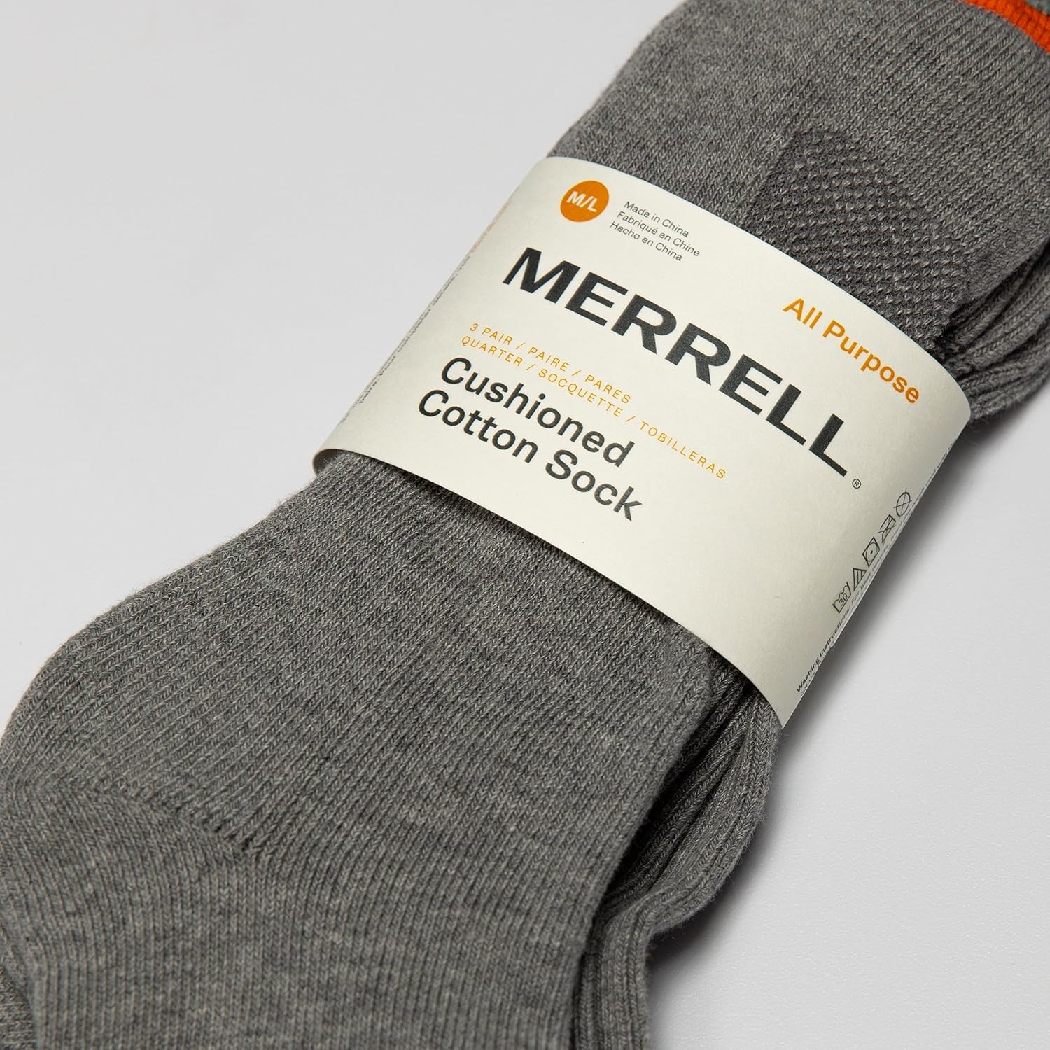 image:imageMerrell unisexadult Mens and Womens Cushioned Cotton Ankle Socks 3 amp 6 Pairs Breathable Mesh Comfort ZonesGray