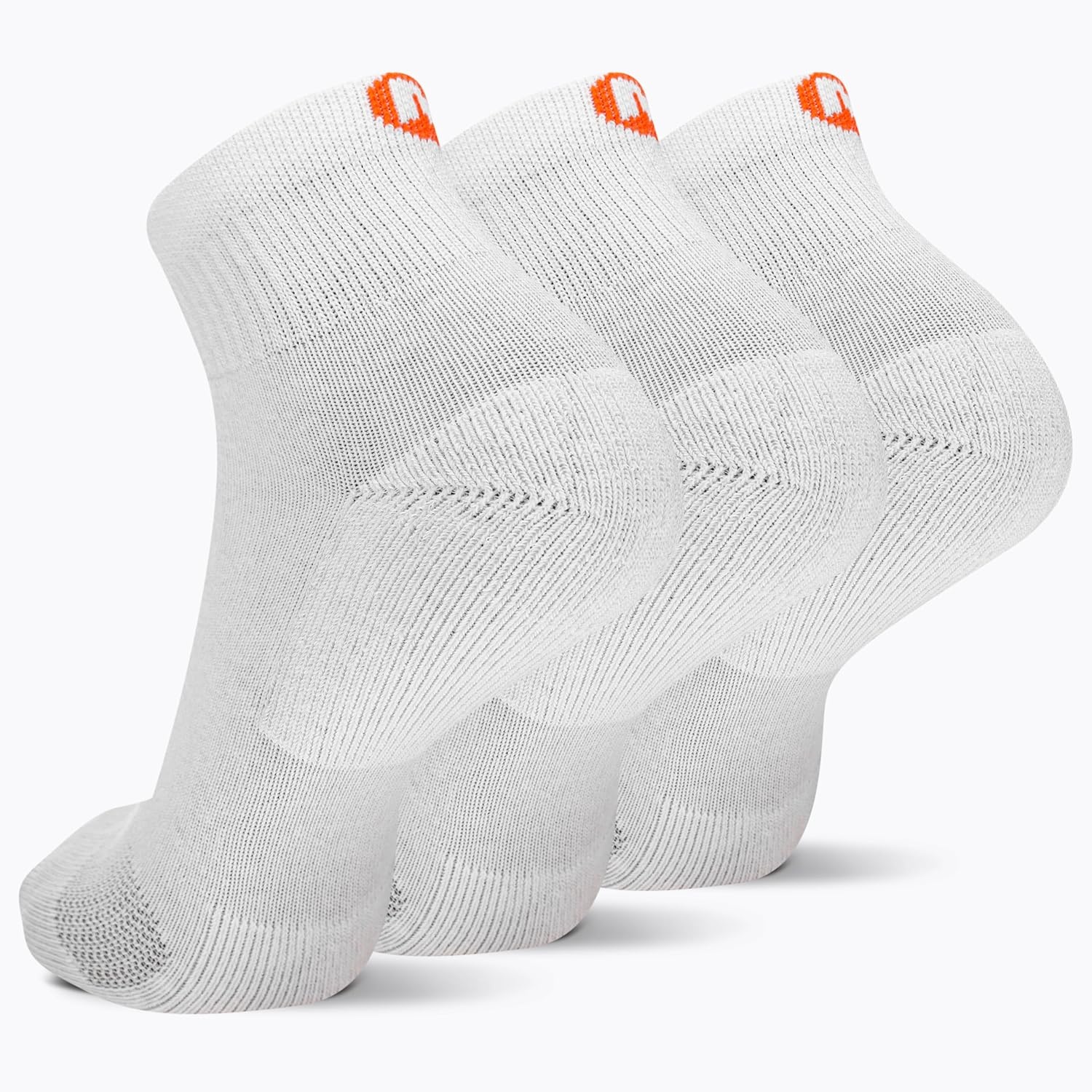 image:imageMerrell unisexadult Mens and Womens Cushioned Cotton Ankle Socks 3 amp 6 Pairs Breathable Mesh Comfort ZonesWhite
