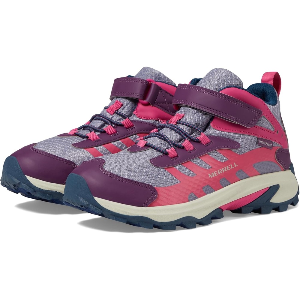 image:imageMerrell Kids Moab Speed 2 Mid AC Waterproof Little KidBig KidBerryNavy