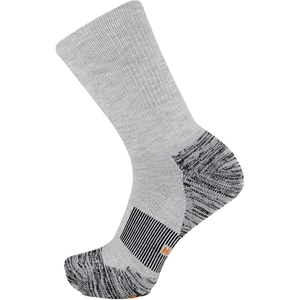 image:imageMerrell Mens and Womens Thermal Trail Running Crew Socks  Unisex Thermolite Lightweight Warmth and Breathable MeshGray Heather