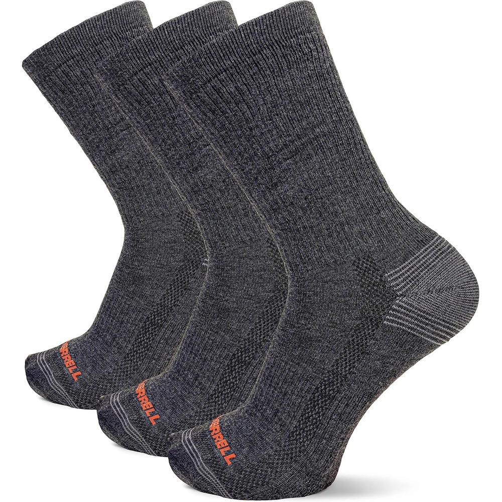 image:imageMerrell Repreve Cushioned Hiker Crew Socks 3 PairBlack