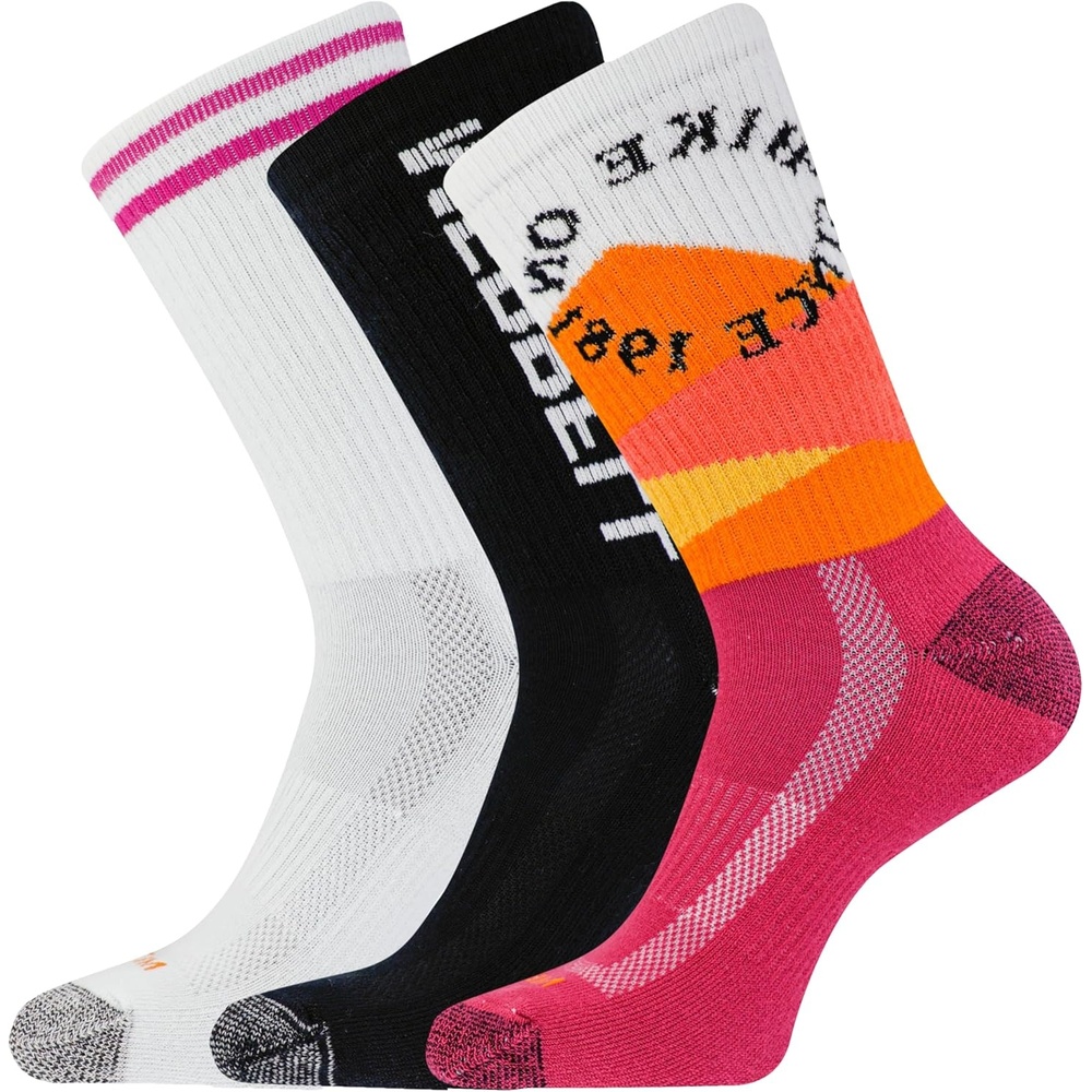image:imageMerrell Repreve Cushioned Hiker Crew Socks 3 PairPurple Hike on