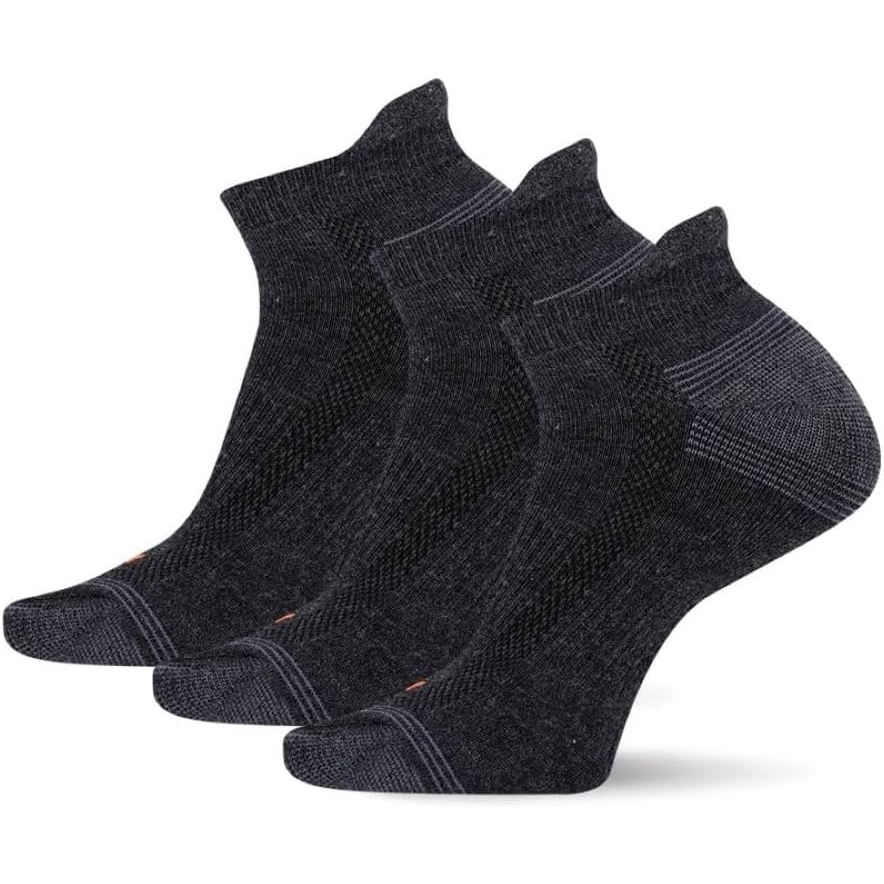 image:imageMerrell Unisex Adult Cushioned Low Cut Tab Socks 3PairBlack