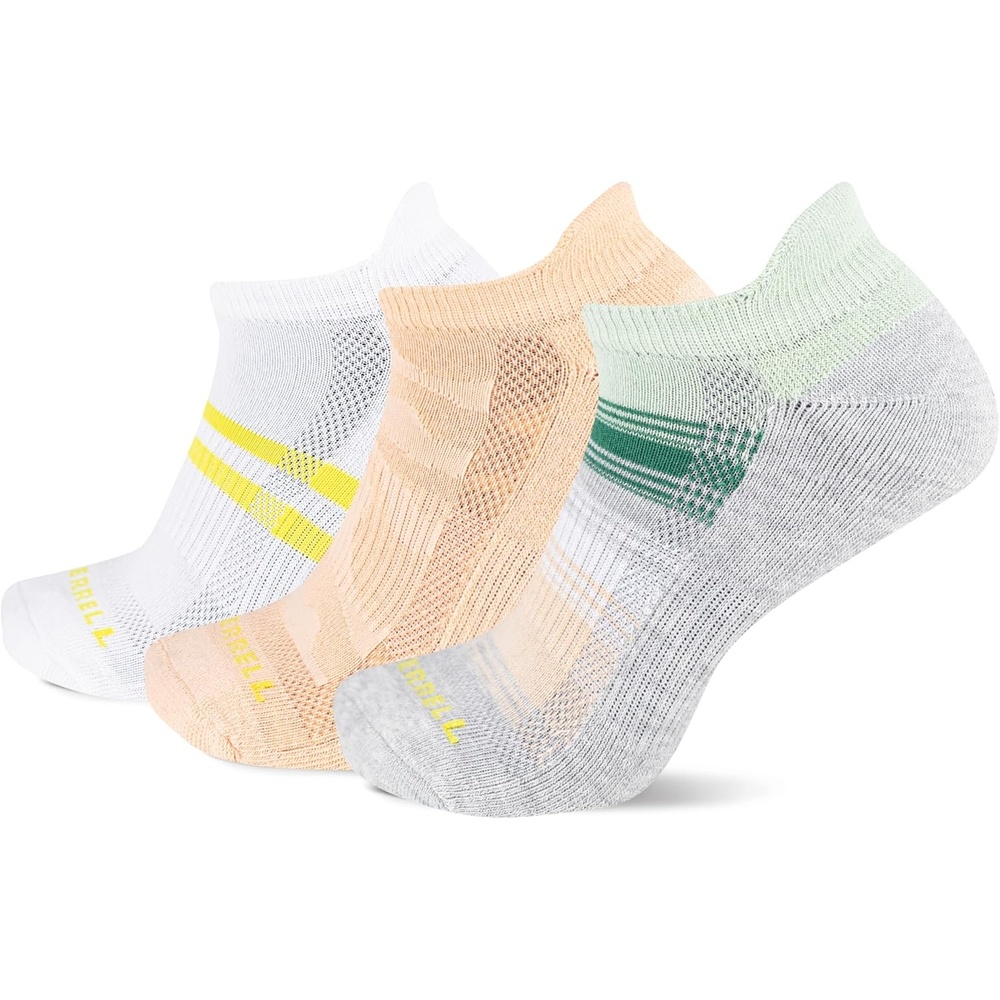 image:imageMerrell Unisex Adult Cushioned Low Cut Tab Socks 3PairPeach Assorted