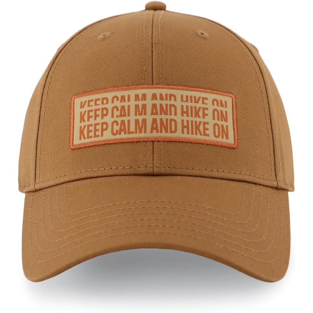 image:imageMerrell Unisex Adult Keep Calm and Hike on Cotton Canvas Cap Plastic Snapback amp MoistureWickingHarvest