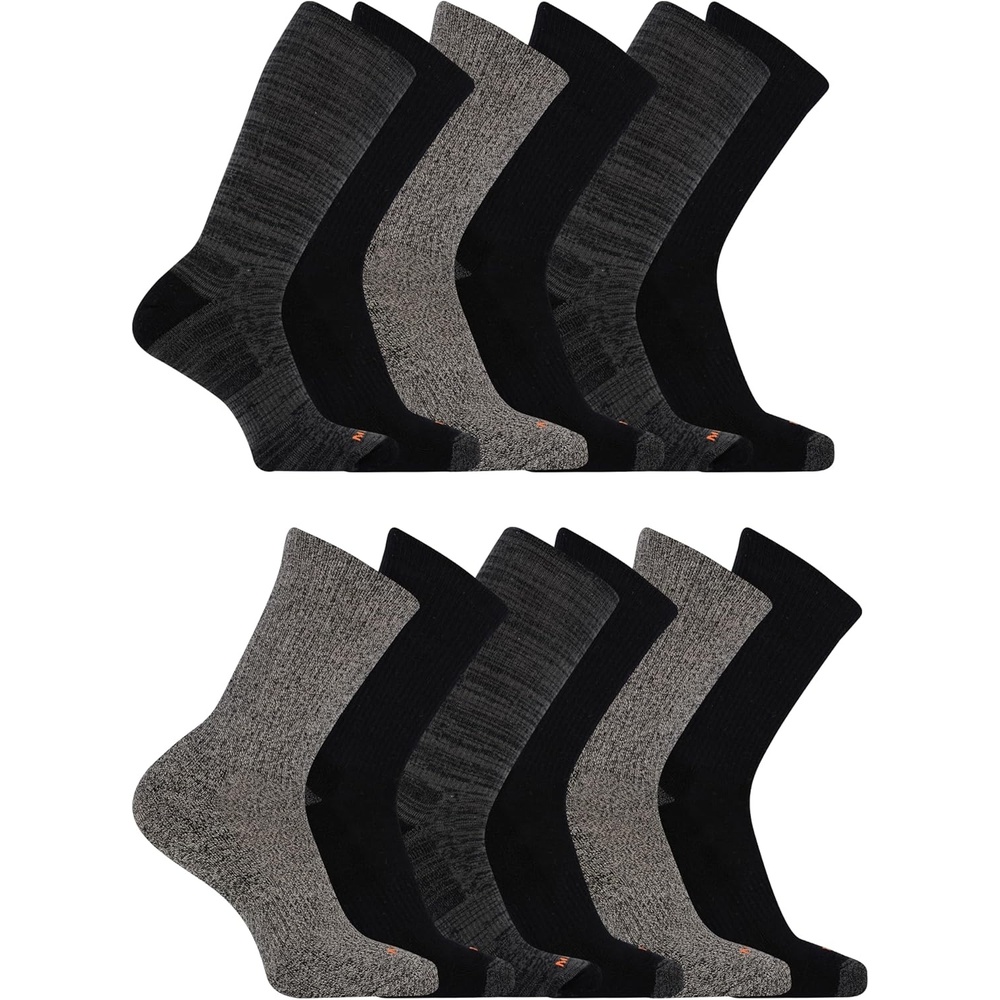 image:imageMerrell Unisex Adult Mens and Womens Cushioned Midweight Ankle Socks 4 8 12 Pairs Moisture WickingBlack 12 Pairs