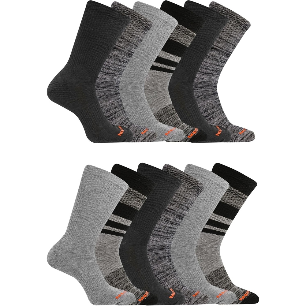 image:imageMerrell Unisex Adult Mens and Womens Cushioned Midweight Ankle Socks 4 8 12 Pairs Moisture WickingBrown 12 Pairs