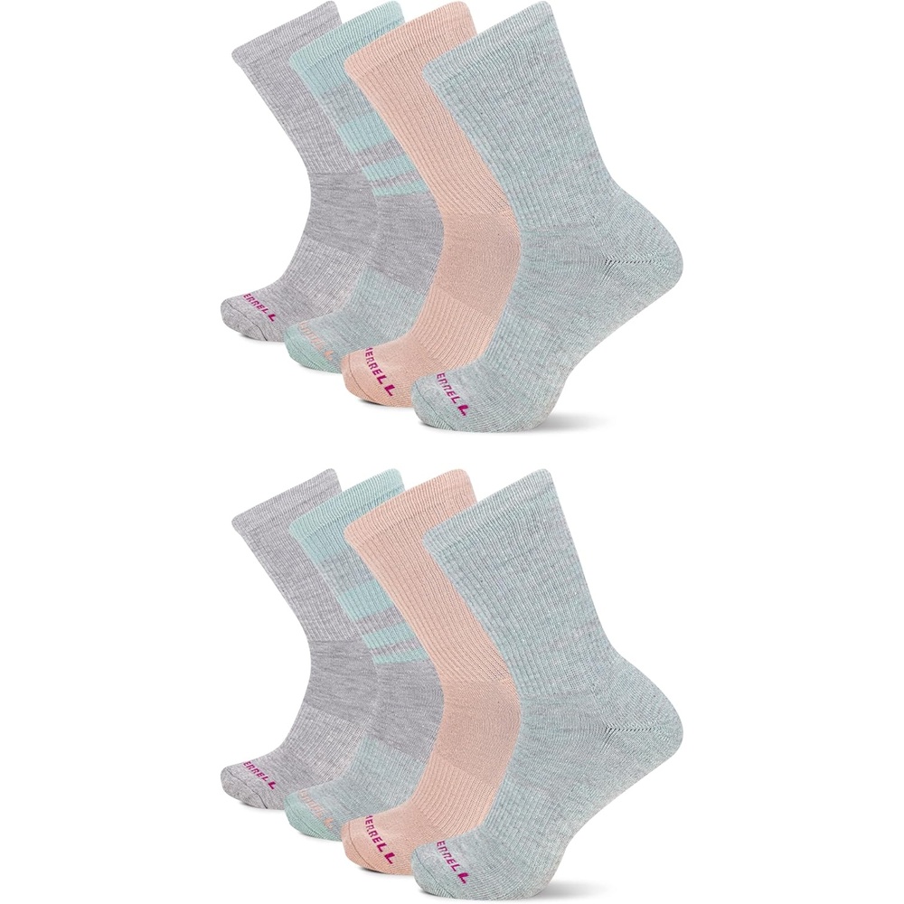 image:imageMerrell Unisex Adult Mens and Womens Cushioned Midweight Ankle Socks 4 8 12 Pairs Moisture WickingPeach 8 Pairs