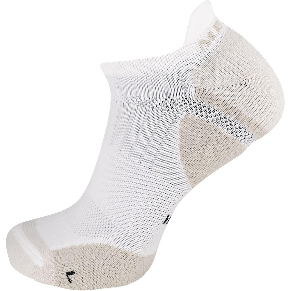 image:imageMerrell Unisex Adult Mens and Womens Trail Running Cushioned Socks Antislip Heel amp Arch CompressionLow Cut Tab White
