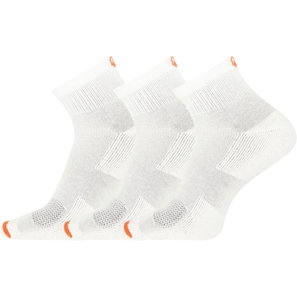 image:imageMerrell unisexadult Mens and Womens Cushioned Cotton Ankle Socks 3 amp 6 Pairs Breathable Mesh Comfort ZonesWhite