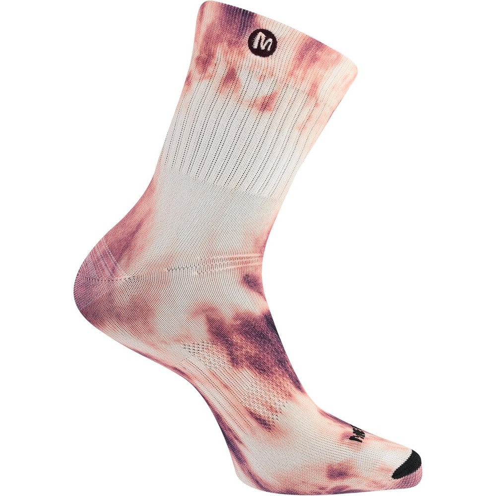 image:imageMerrell unisexadult Mens and Womens Trail Running Lightweight Socks Antislip Heel and Breathable MeshMid Crew Burgundy