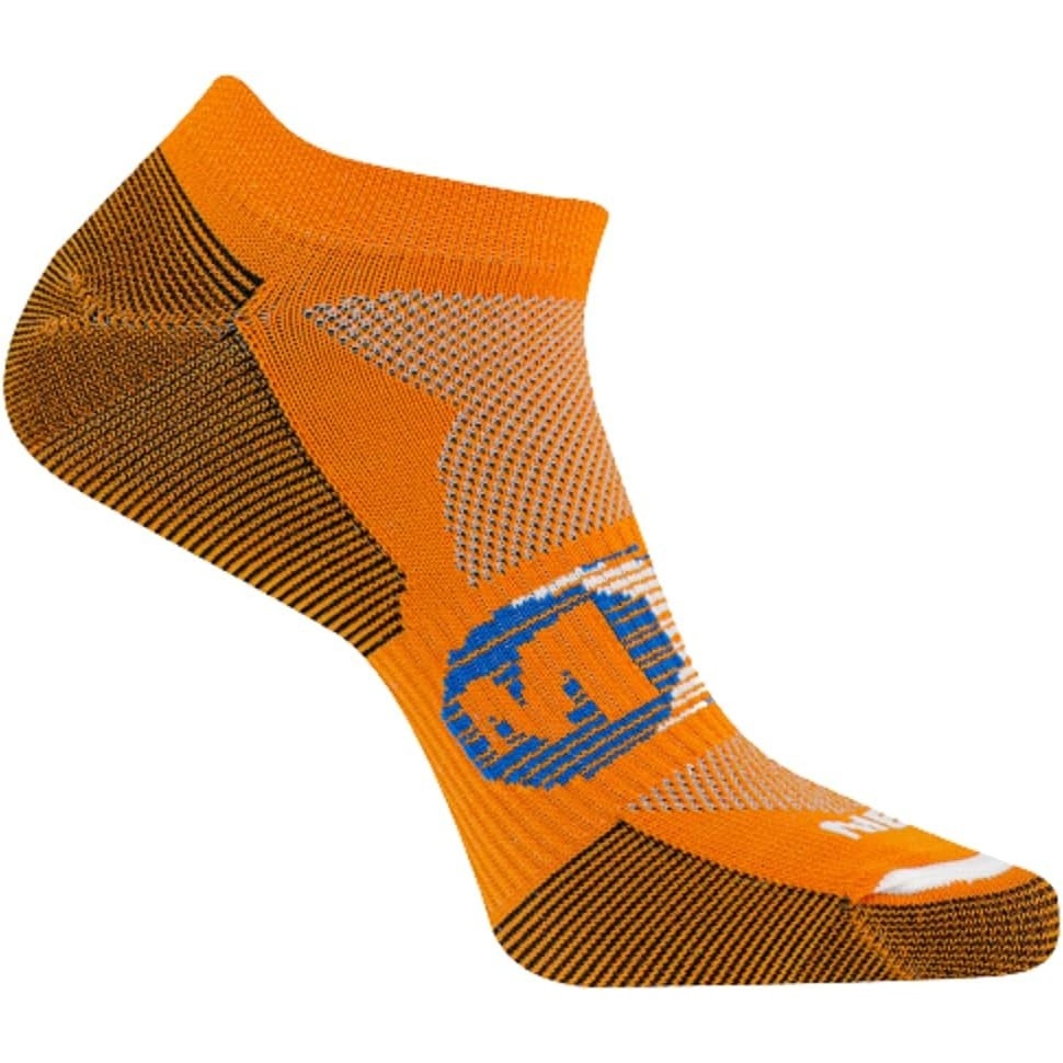 image:imageMerrell unisexadult Mens and Womens Trail Running Lightweight Socks  Antislip Heel and Breathable MeshNo Show  Orange