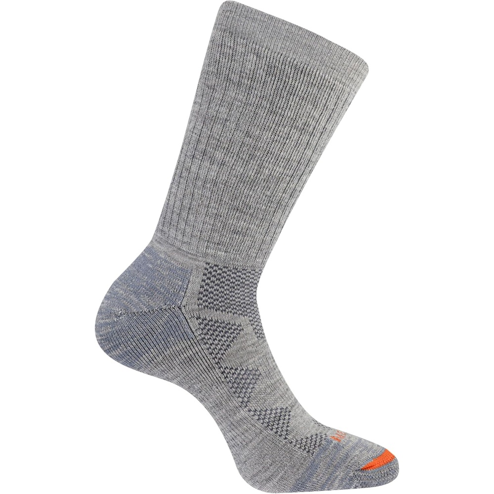 image:imageMerrell unisexadult Premium Wool Work Crew Socks Arch Support and Breathable MeshHeather Gray