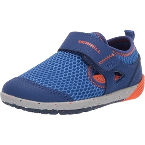 Merrell Girls’ BARE STEPS Sandal(Blue/Orange)
