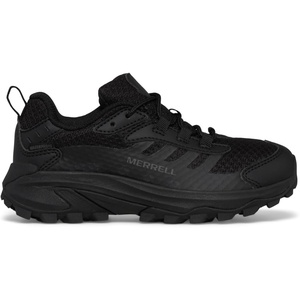 Merrell Girls’ Moab Speed 2 Low Waterproof (Little Kid/Big Kid)(Black/Black/Black)