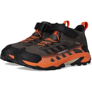 Merrell Kids Moab Speed 2 Mid A/C Waterproof (Little Kid/Big Kid)(Gunsmoke/Orange)