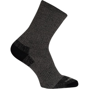 Merrell Men’s and Women’s MOAB Hiking Midweight Cushion Socks – Unisex Coolmax Moisture Management and Arch Support(Crew – Onyx Marl)