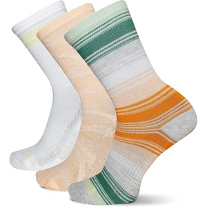 Merrell Repreve Cushioned Hiker Crew Socks 3 Pair(Peach Assorted)