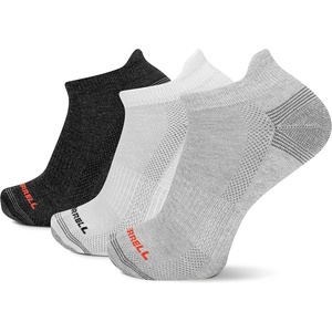 Merrell Unisex Adult Cushioned Low Cut Tab Socks (3-Pair)(Gray Assorted)