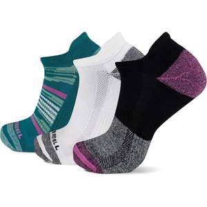 Merrell Unisex Adult Cushioned Low Cut Tab Socks (3-Pair)(Pink Assorted)