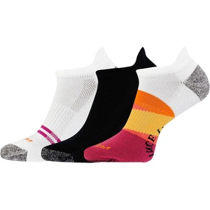 Merrell Unisex Adult Cushioned Low Cut Tab Socks (3-Pair)(Purple Hike on)