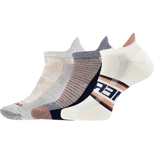 Merrell Unisex Adult Cushioned Low Cut Tab Socks (3-Pair)(White Assorted)