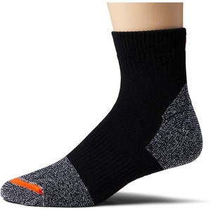 Merrell Unisex Adult Men’s and Women’s Cotton Safety Work Ankle Socks – 2 Pairs – Breathable Blister Prevention(Black)