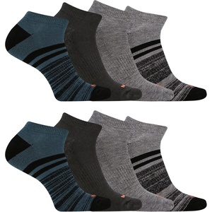 Merrell Unisex Adult Men’s and Women’s Cushioned Midweight Low Cut Socks – 4 & 12 Pairs – Moisture Wicking(Olive (8 Pairs))