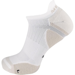 Merrell Unisex Adult Men’s and Women’s Trail Running Cushioned Socks – Anti-slip Heel & Arch Compression(Low Cut Tab – White)