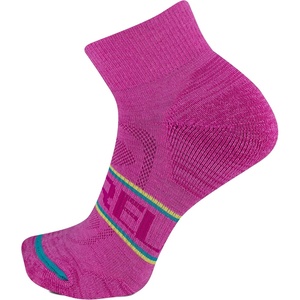 Merrell Unisex Men’s and Women’s Zoned Cushioned Wool Hiking Ankle Socks – Breathable Arch Support(Pink)