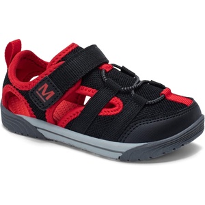 Merrell Unisex-Child Bolton(Black/Red)