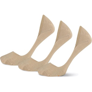 Merrell Unisex-adults Men’s and Women’s Lightweight Liner Socks – Unisex 3 Pair Pack – Arch support and Heel Gripper(Beige)