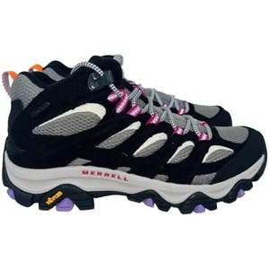 Merrell Women’s Moab 3 Mid Waterproof Hiking Boots(Black/Orchid)