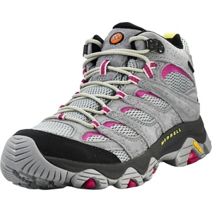 Merrell Women’s Moab 3 Mid Waterproof Hiking Boots(New Monument/Fuchsia)