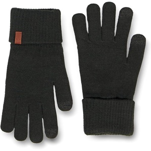 Merrell Women’s Powell Magic Gloves, Touch-Sensitive & Stretch-Knit for Winter, Cuffs & Logo(Black)
