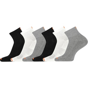 Merrell unisex-adult Men’s and Women’s Cushioned Cotton Ankle Socks – 3 & 6 Pairs – Breathable Mesh Comfort Zones(Black Assorted (6 Pairs))