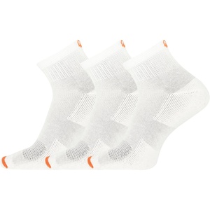 Merrell unisex-adult Men’s and Women’s Cushioned Cotton Ankle Socks – 3 & 6 Pairs – Breathable Mesh Comfort Zones(White)