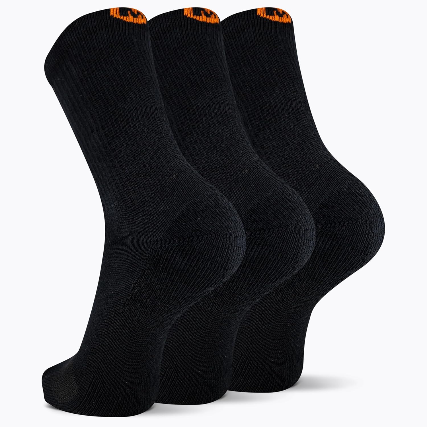 image:imageMerrell Unisex Adult Mens and Womens Cushioned Cotton Crew Socks 3 amp 6 Pairs Breathable Mesh Comfort ZonesBlack