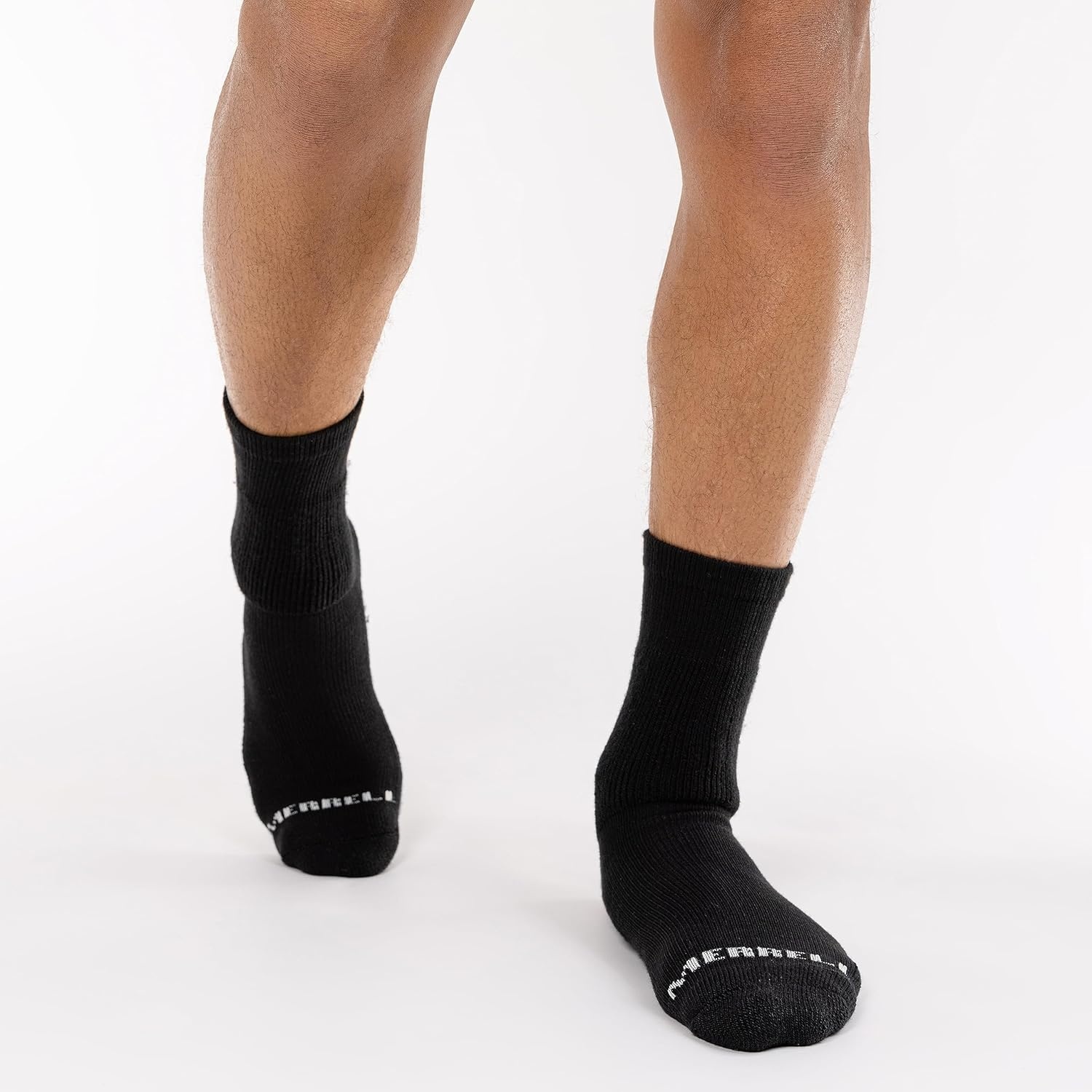image:imageMerrell Unisex Mens And Womens Socks 4 Pair Pack Arch Support Band Thermal Wool Blend Hiking CrewBlack