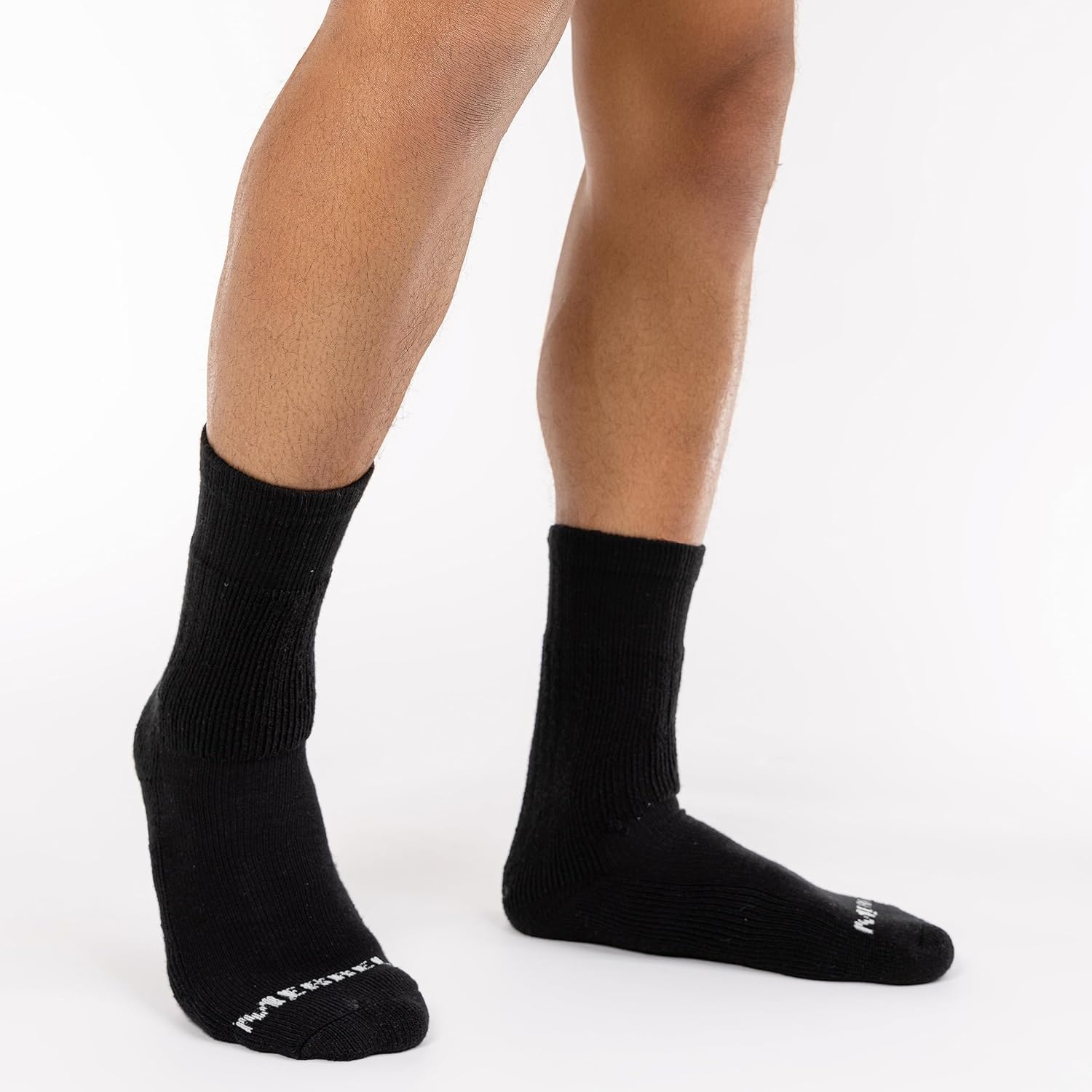 image:imageMerrell Unisex Mens And Womens Socks 4 Pair Pack Arch Support Band Thermal Wool Blend Hiking CrewBlack