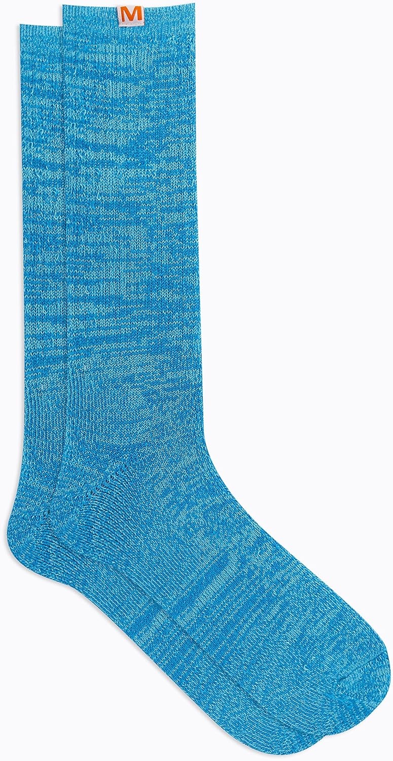 image:imageMerrell Unisex Mens and Womens Cloud Comfort Crew Socks 1 Pair Pack Ultra Soft Cushioned Comfort Work amp Sport RecoveryBlue