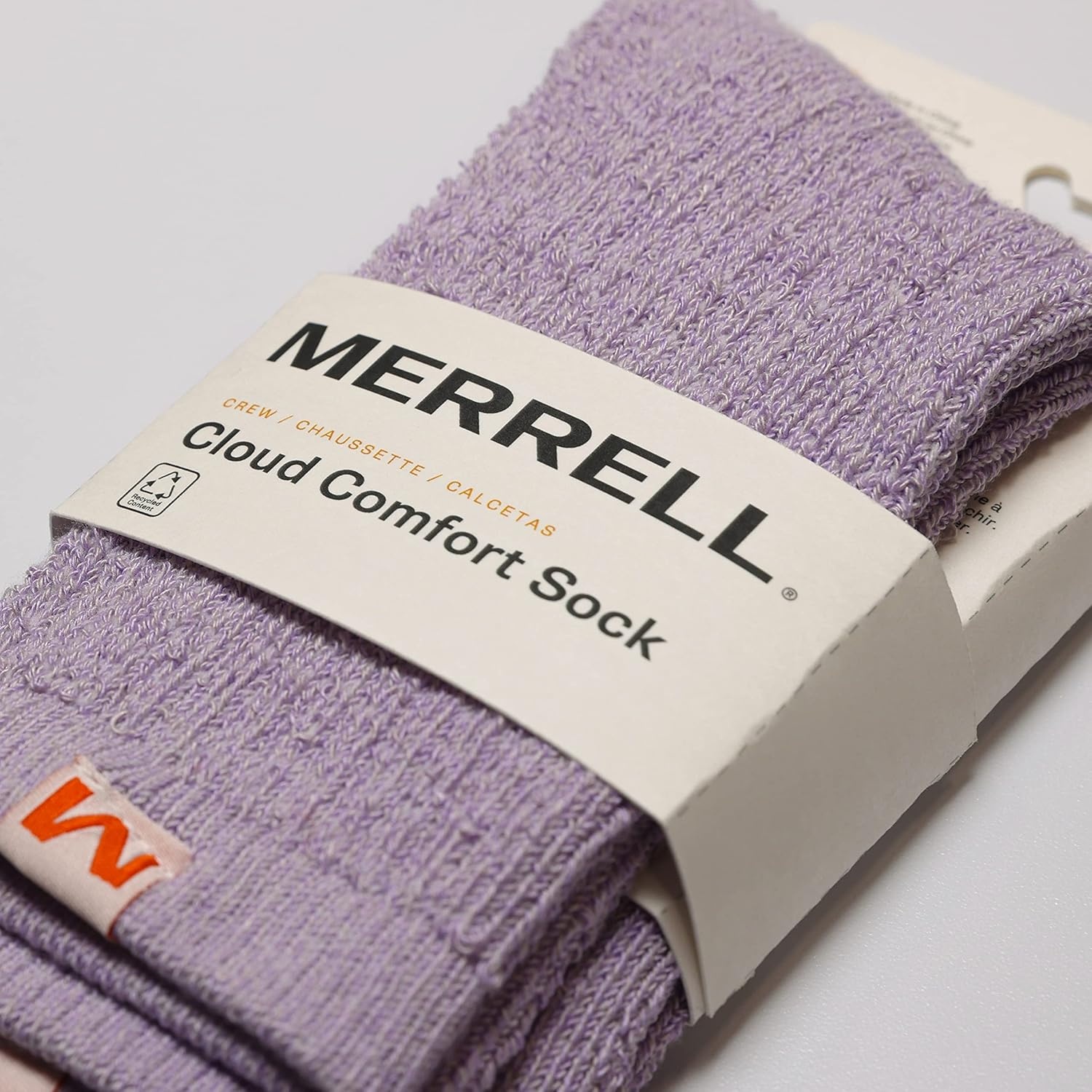image:imageMerrell Unisex Mens and Womens Cloud Comfort Crew Socks 1 Pair Pack Ultra Soft Cushioned Comfort Work amp Sport RecoveryPurple